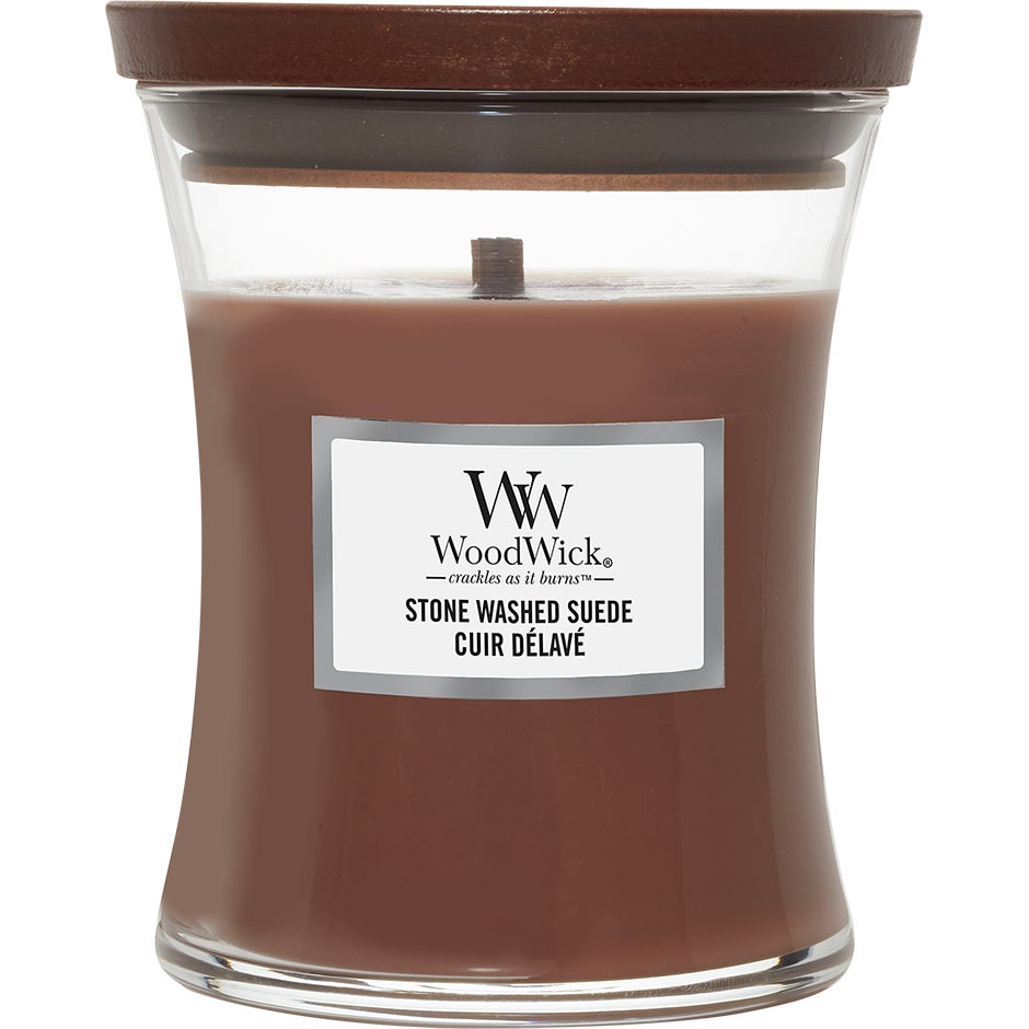 WoodWick Stone Washed Suede Medium