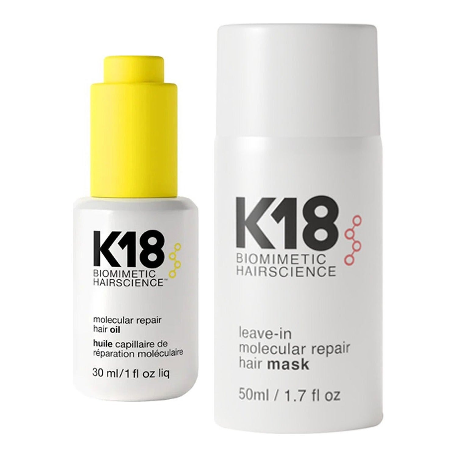 K18 Molecular Repair Oil & Leave-In Repair Mask 30 + 50 ml - 80 ml