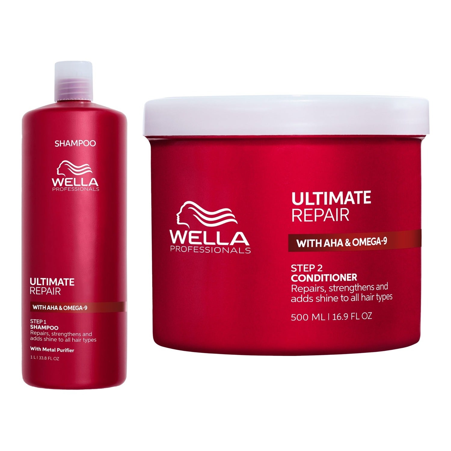Wella Professionals Ultimate Repair Hair Essentials Shampoo 1000 ml & Conditioner 500 ml - 1500 ml