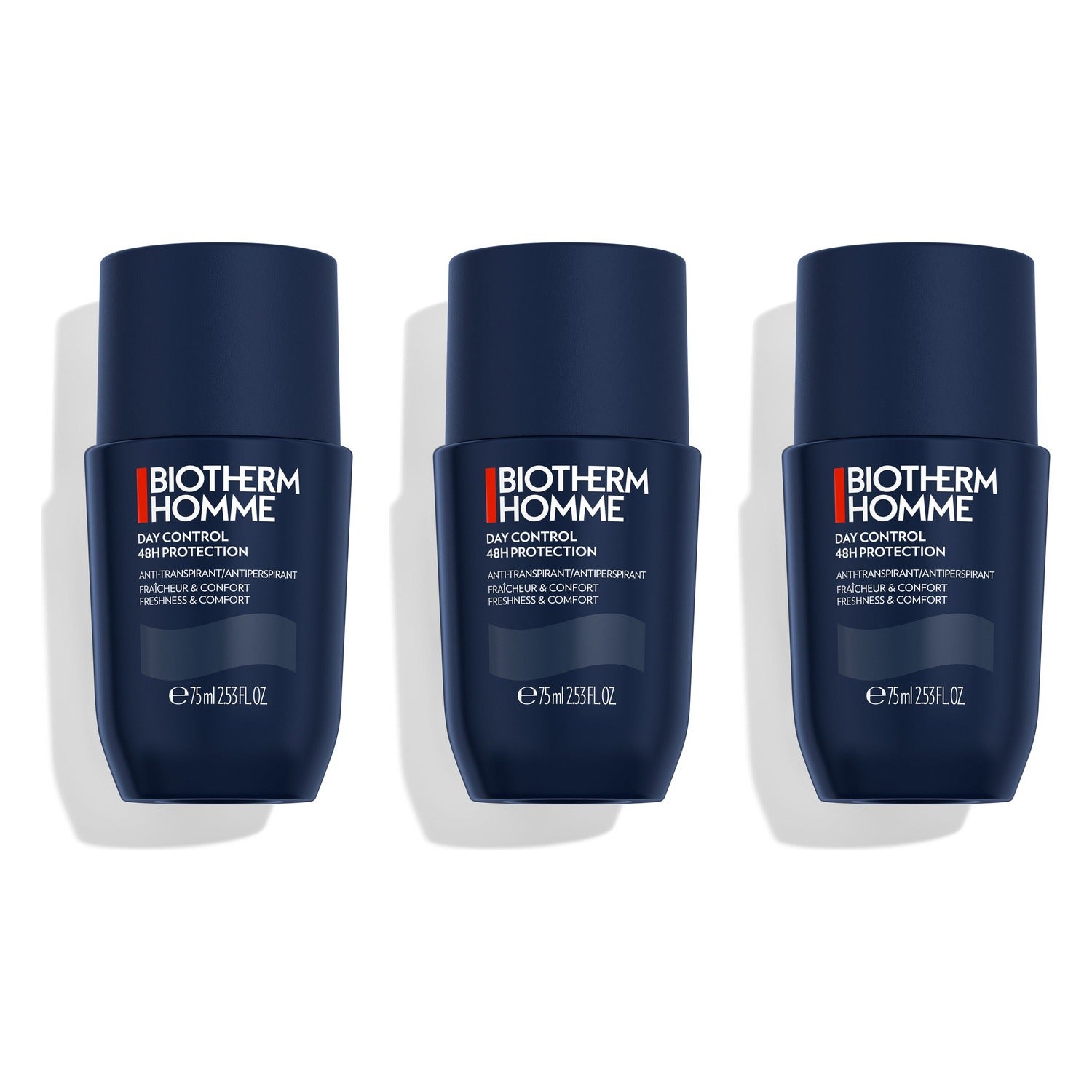 Biotherm Homme Day Control 48H Protection Antiperspirant Roll-On 3x75 ml - 225 ml