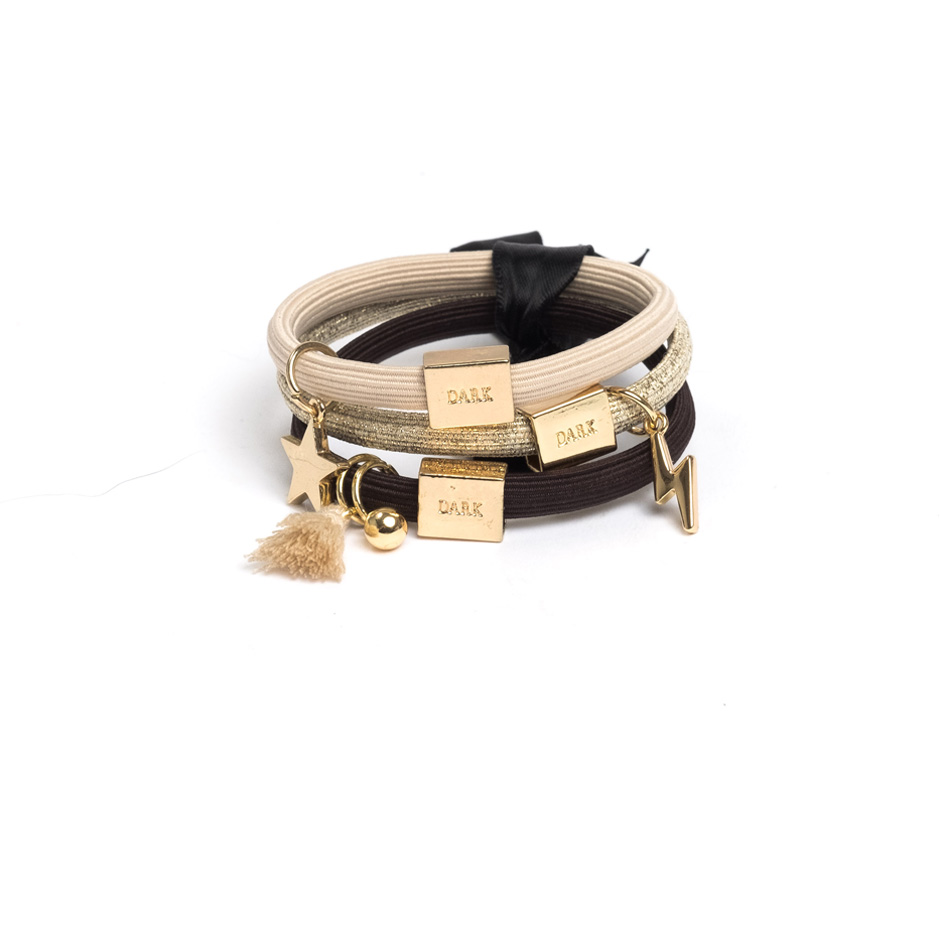 Hair Ties 3 pk Charm Combo