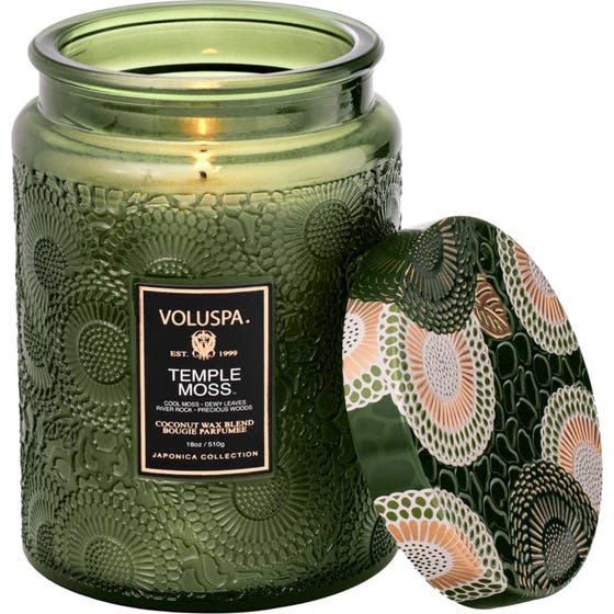 Large Jar Candle Temple Moss (100 H)