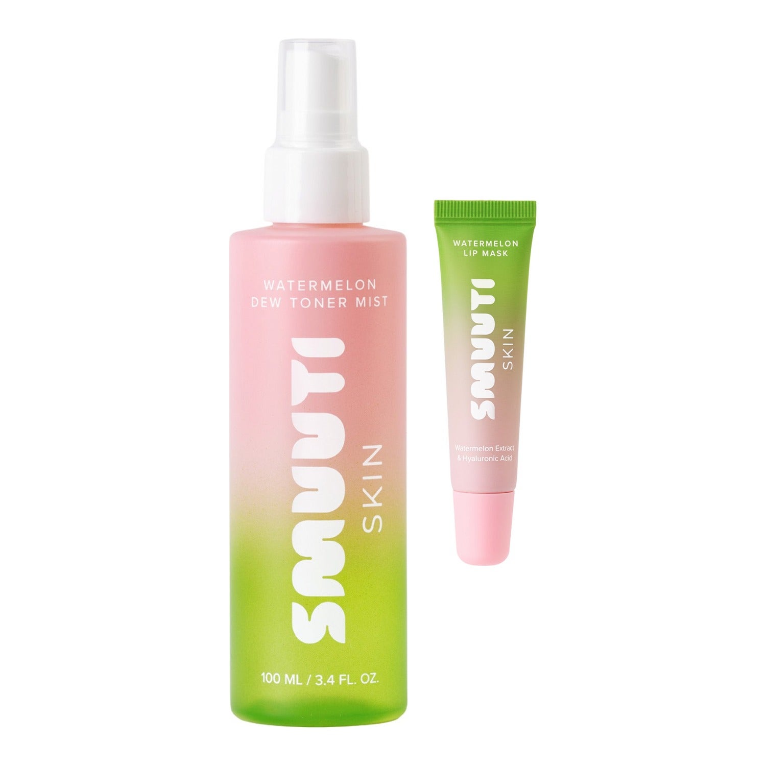 Smuuti Skin Watermelon Set Lip Mask & Dew Toner Mist ansiktskräm & serum dam