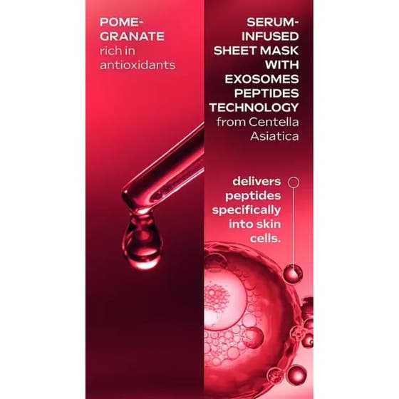 Exo Boost Glow Sheet Mask Pomegranate