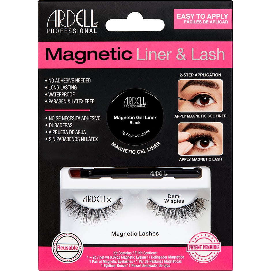 Ardell Magnetisk Eyeliner & Fransar Demi Wispies + Gel Eyeliner ögonsmink dam – bild 2