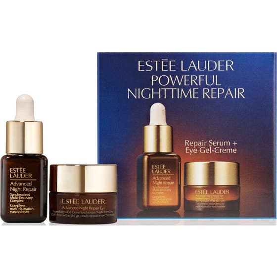 Powerful Nighttime Repair Serum + Eye Set