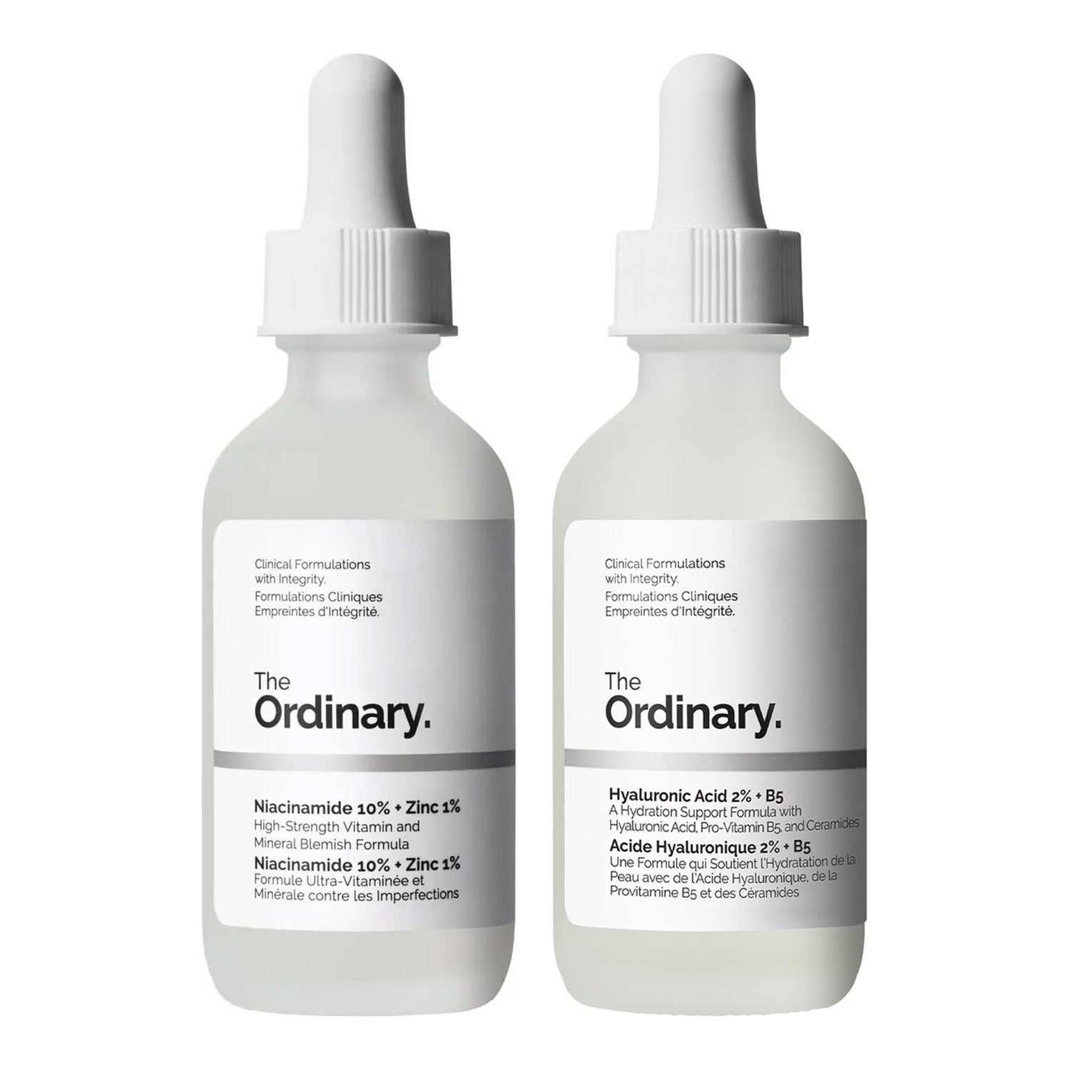 The Ordinary Skin Perfecting Set Hyaluronic Acid 2% & Niacinamide 10%