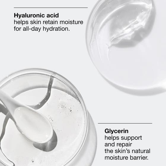 Clinique Clinique For Men Daily Hydrator SPF 50 75 ml ansiktskrem viser tekstur av hyaluronsyre og glyserin i glass
