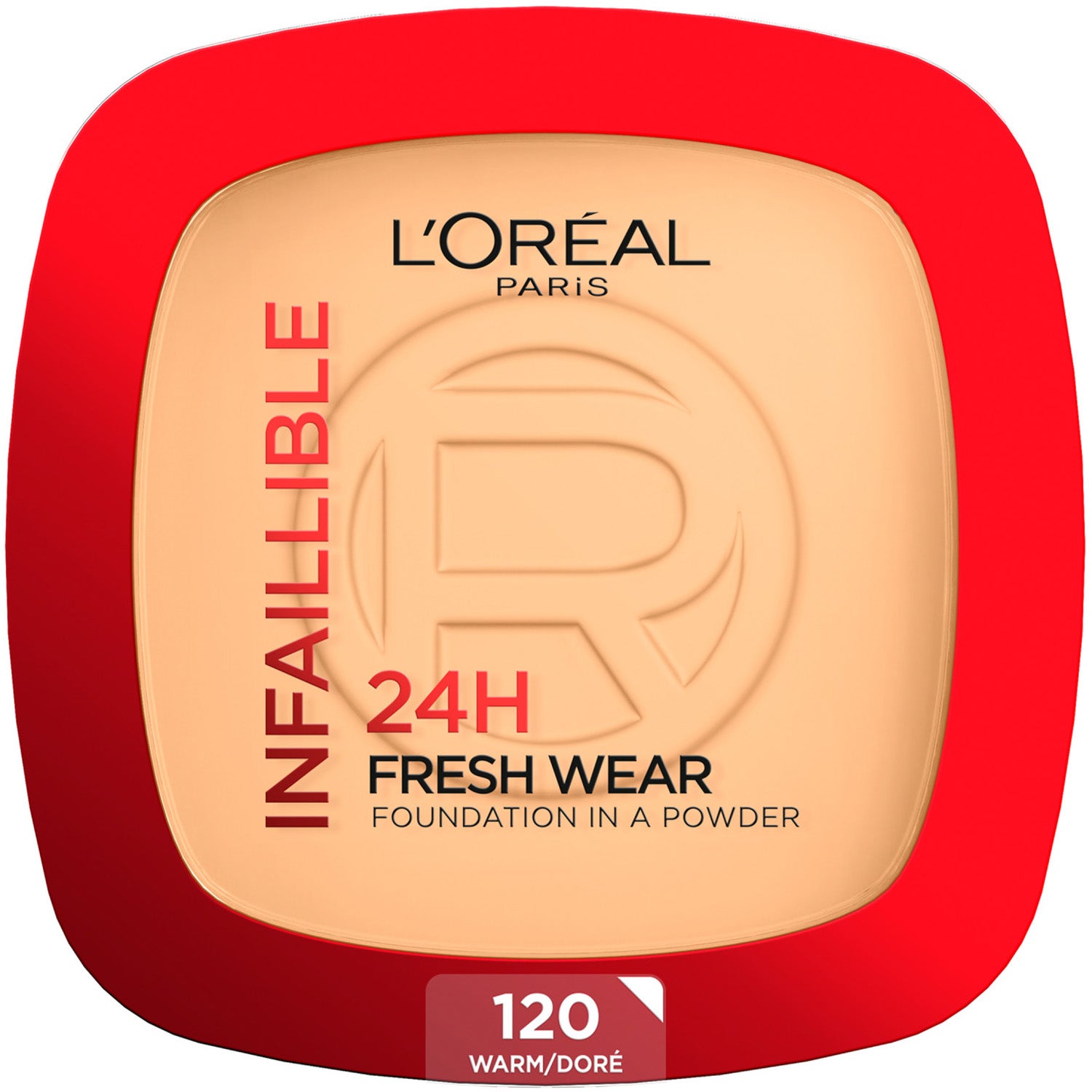 L'Oréal Paris Infaillible 24H Fresh Wear Foundation in a Powder 120 Warm Undertone - 9.0 G billede