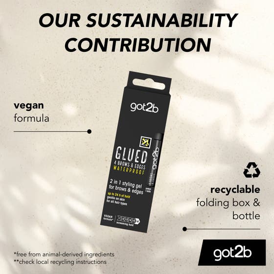 Glued 2-in-1 Gel 4 Brows & Edges Waterproof