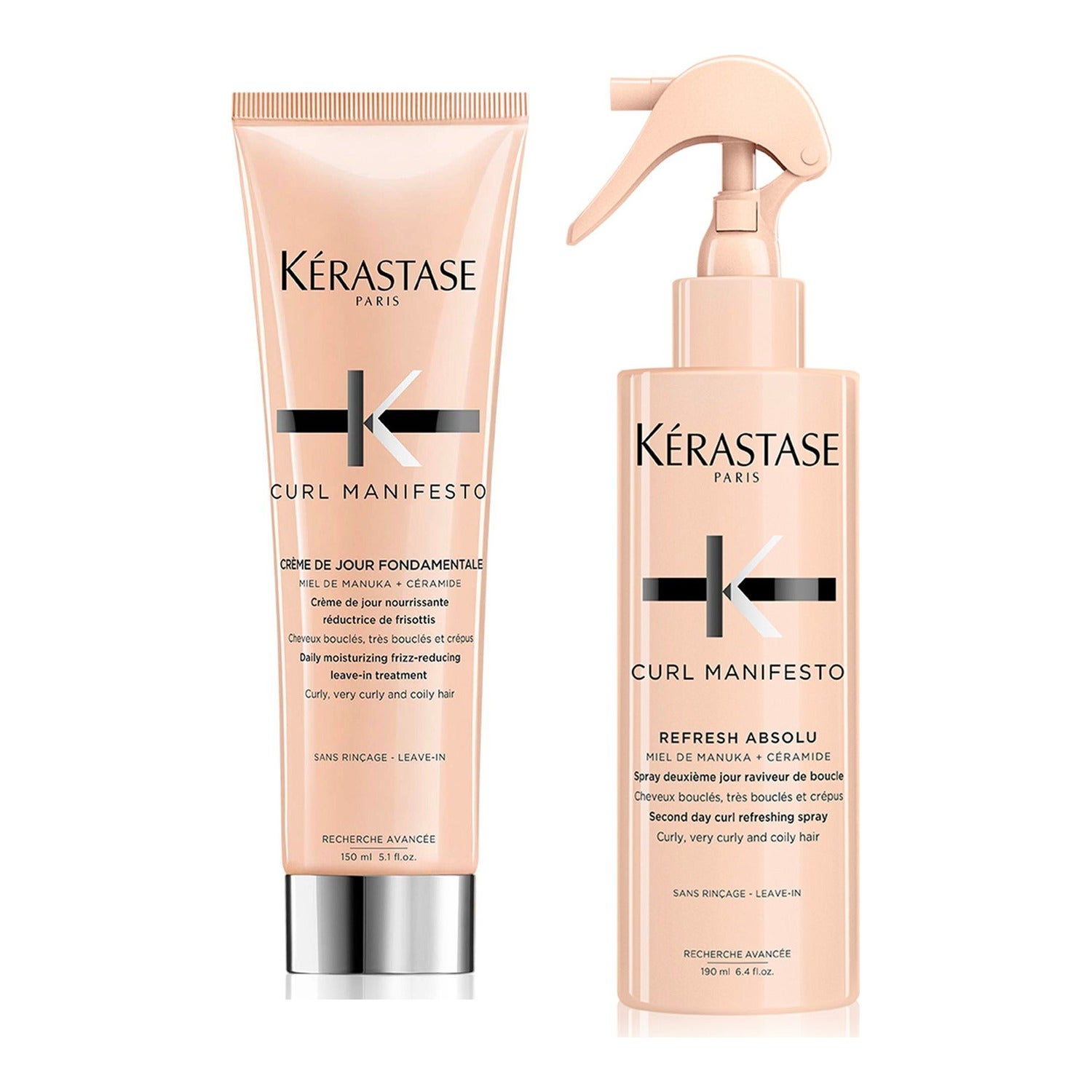 Kérastase Curl Manifest Leave-In Set Leave-In 190 ml + Leave-In Cream 150 ml - 340 ml