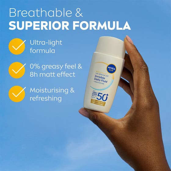 UV Face Invisible Daily Fluid SPF50+