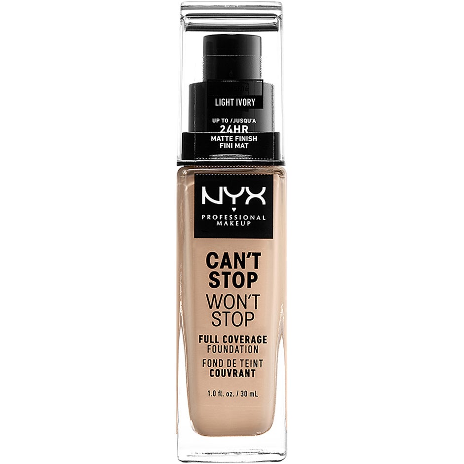 NYX Professional Makeup Can't Stop Won't Stop Foundation Light ivory 30 ml