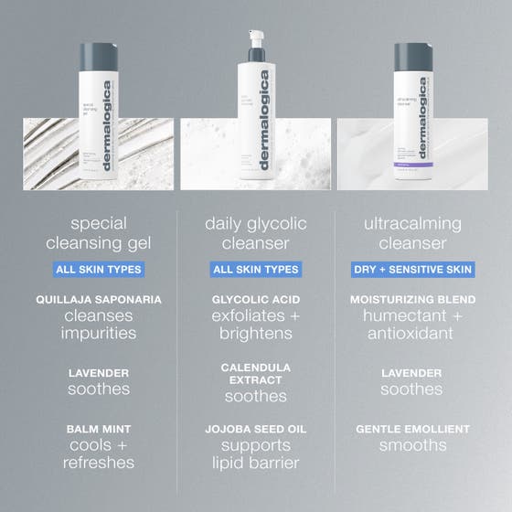 Dermalogica Special Cleansing Gel 250 ml puhdistusgeeli, jonka laventeli ja minttu rauhoittavat ihoa.
