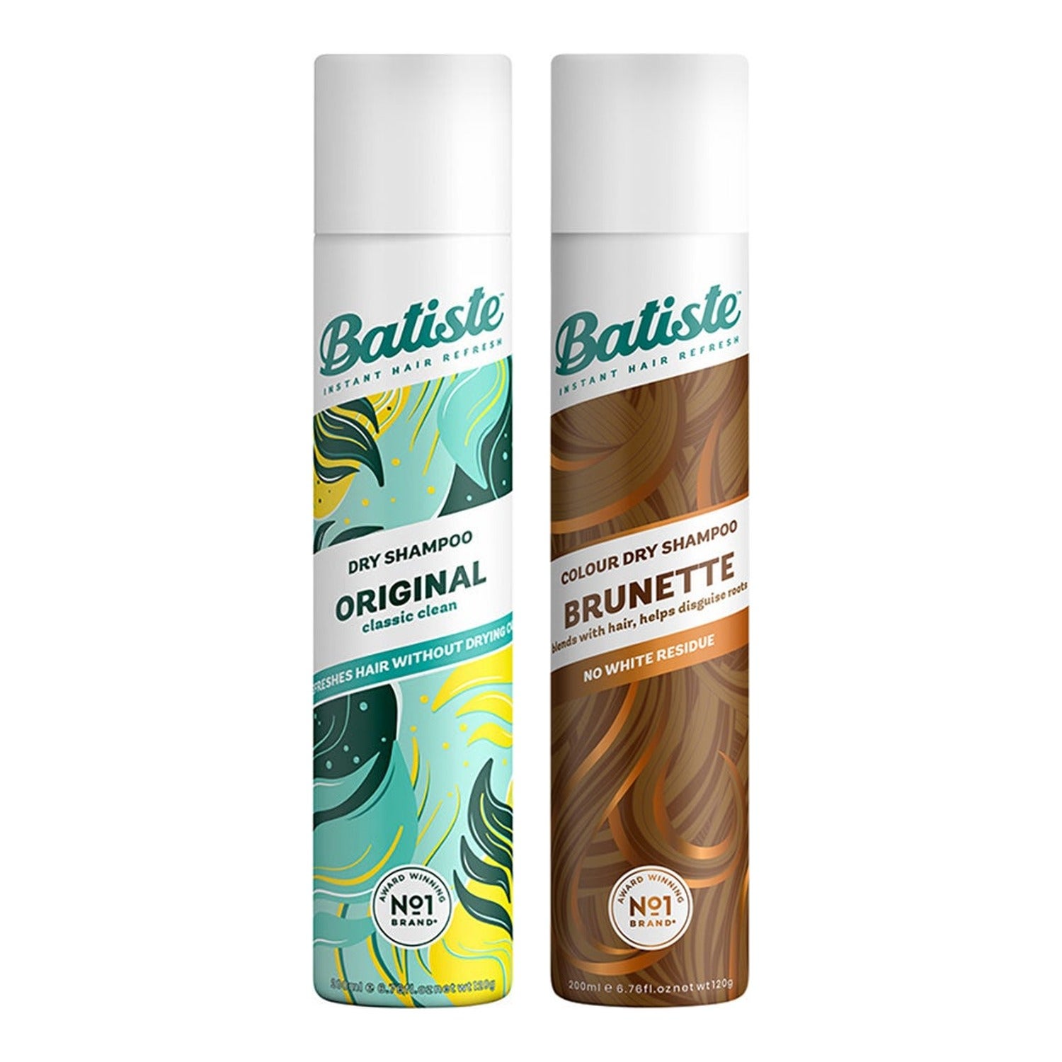 Batiste Dry Shampoo Set Original 200 ml + Medium/Brunette 200 ml - 400 ml