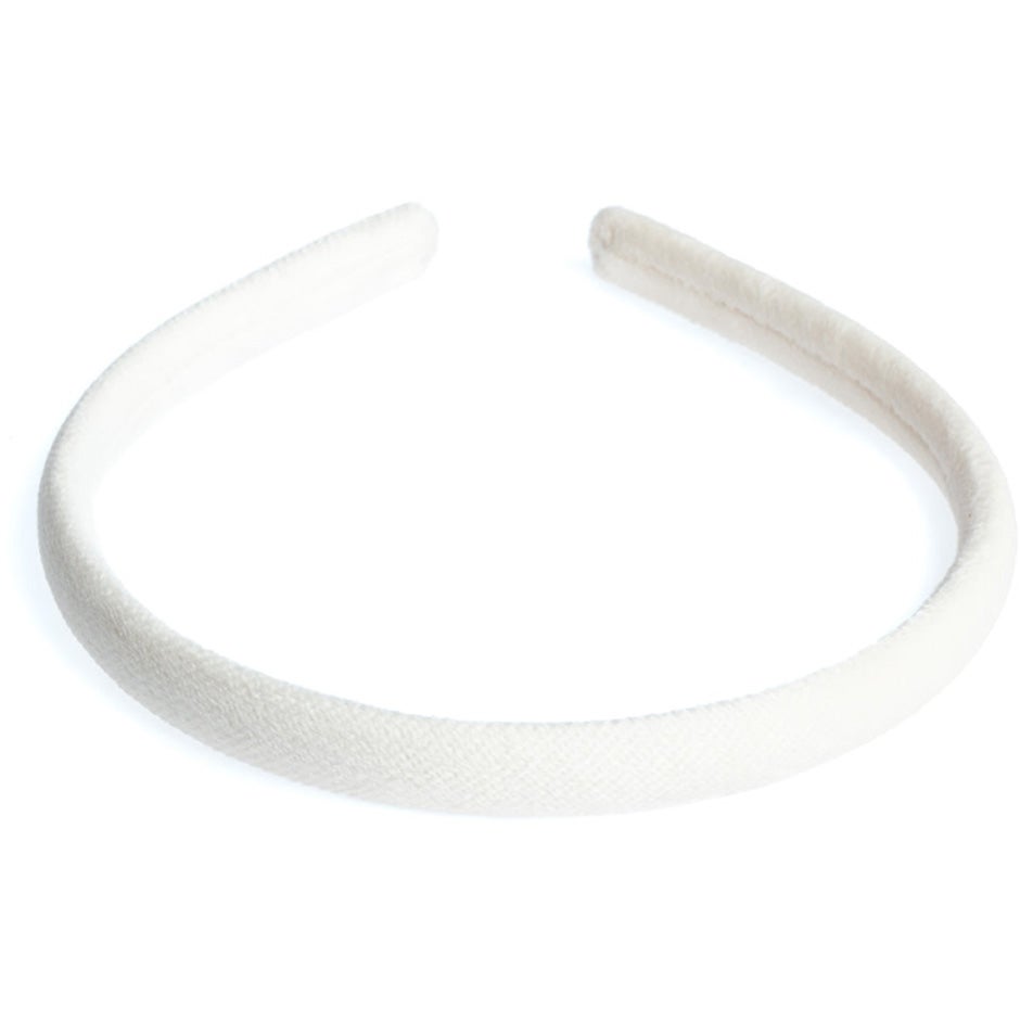 Produktfoto för Dark Velvet Hair Band Thin Off White - pcs 1
