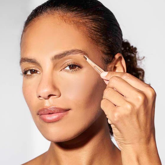 Mini Slant Tweezer Rose Gold