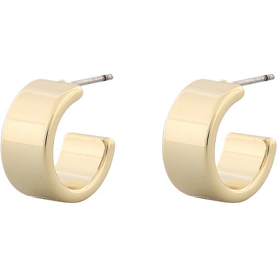 Carrie Small Ring Ear Plain Gold