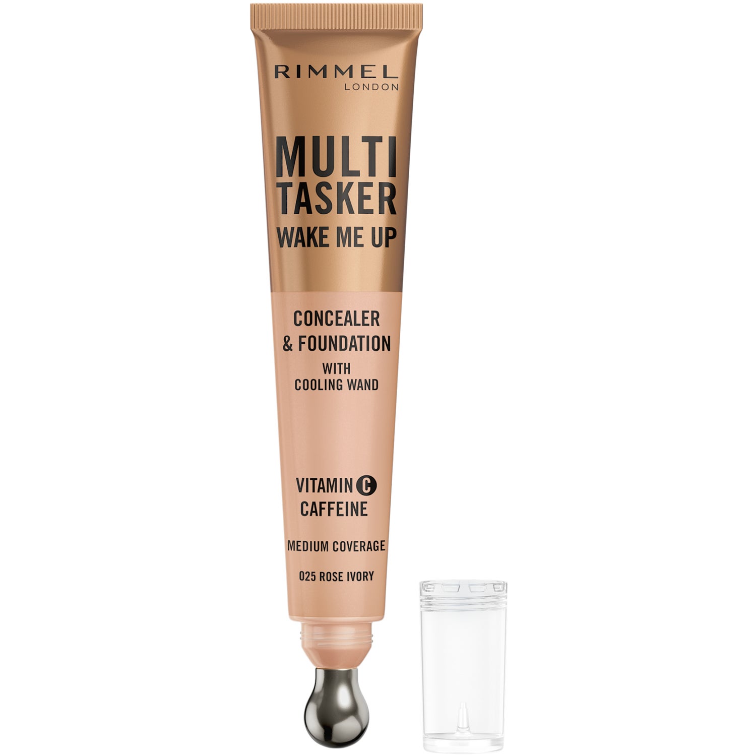 Rimmel London Multi Tasker Wake Me Up Concealer & Foundation Rose Ivory 025 - 20 ml billede