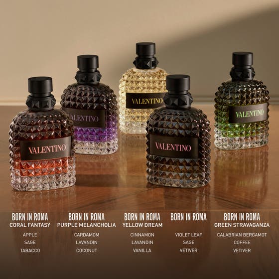 Valentino Born in Roma Uomo Coral Fantasy herreparfyme i 50 ml og 100 ml naglede glassflasker