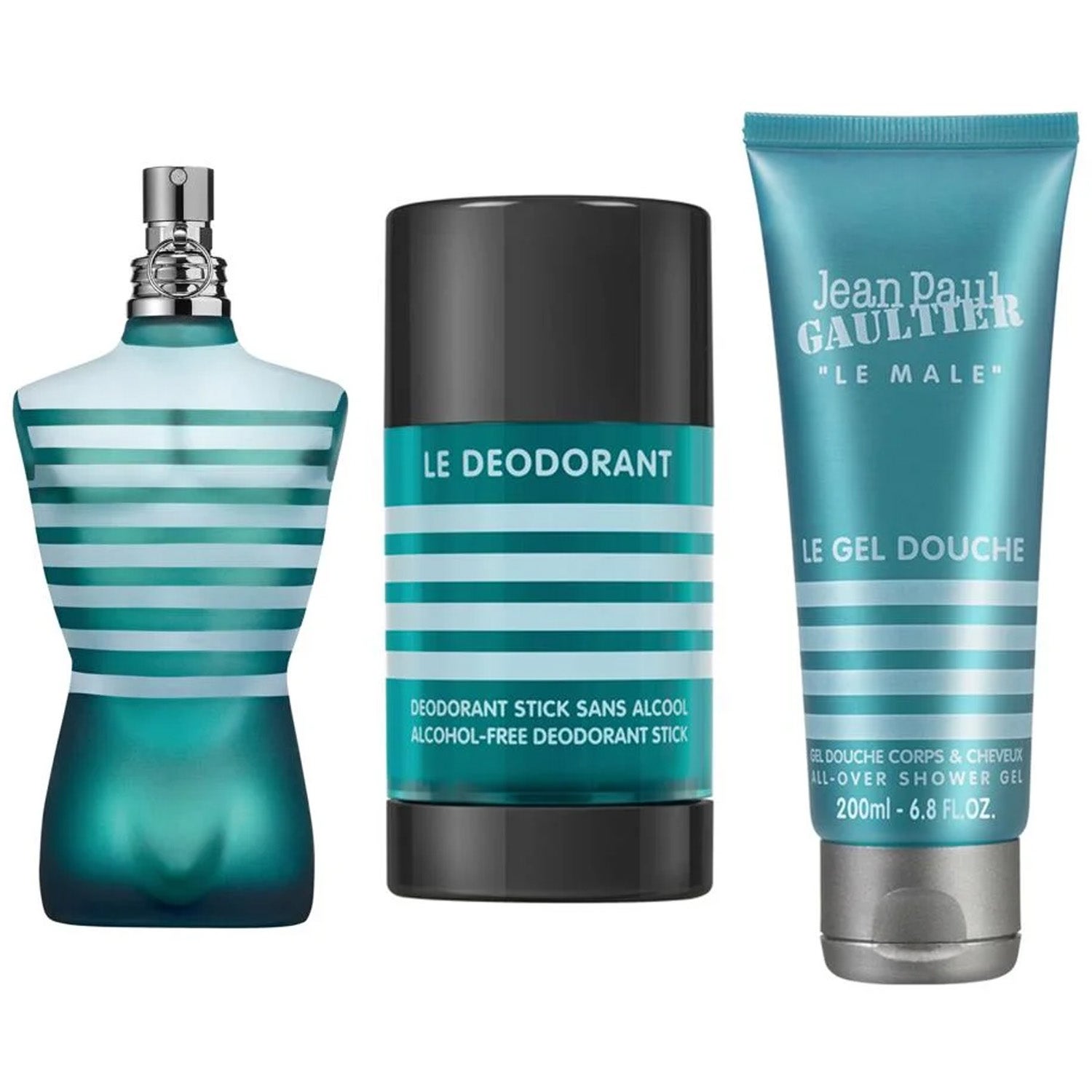 Jean Paul Gaultier Le Male Trio Edt 125ml, Deostick 75ml, Shower Gel 200ml - 400 ml