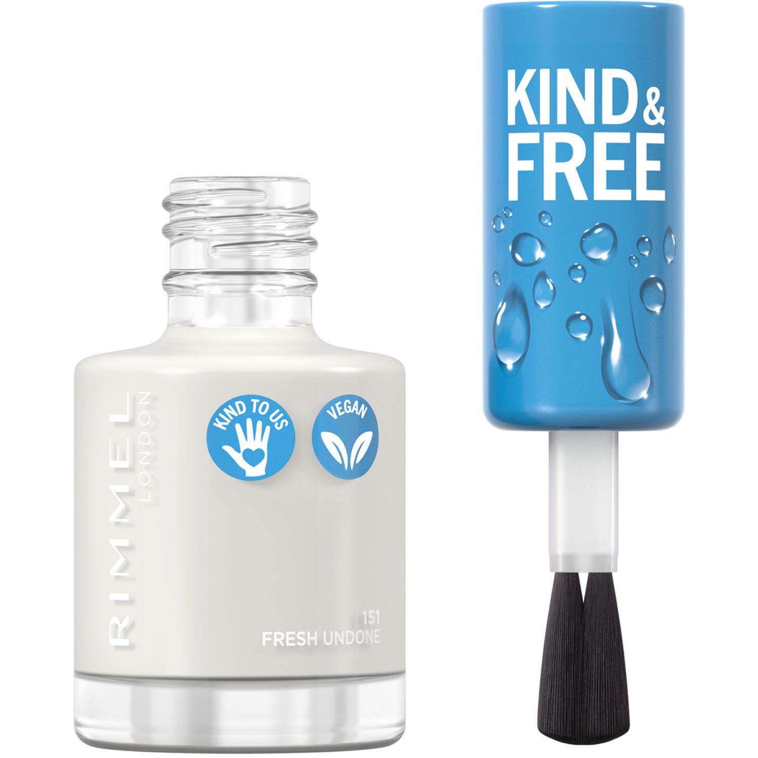 Rimmel London Kind & Free Nagellack #151-fresh Undone nagelprodukter dam – bild 8