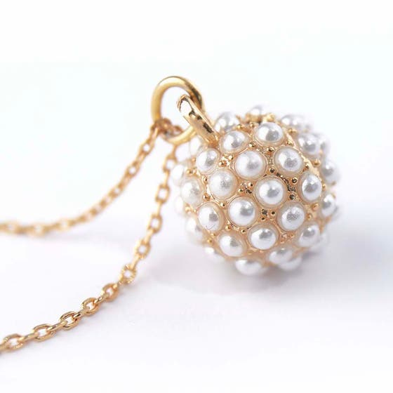 Pearl Encrusted Orb Necklace