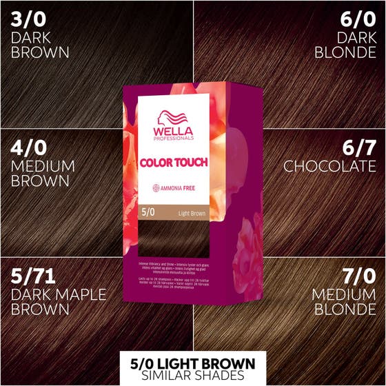 Light Brown Trio Hair Color