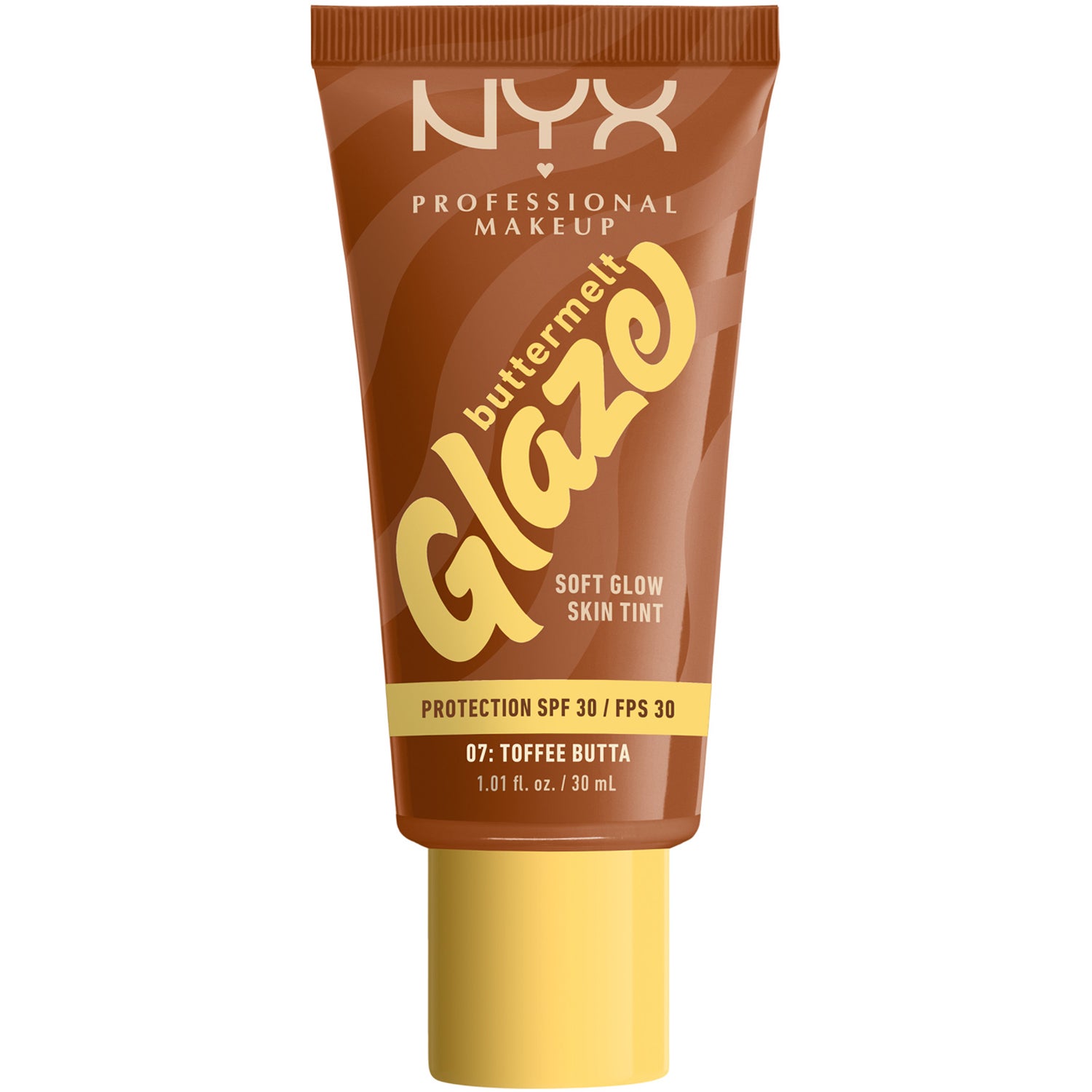 NYX Buttermelt Glaze Solskyddstint + Spf30 #07-toffee Butta foundation & concealer dam – bild 2