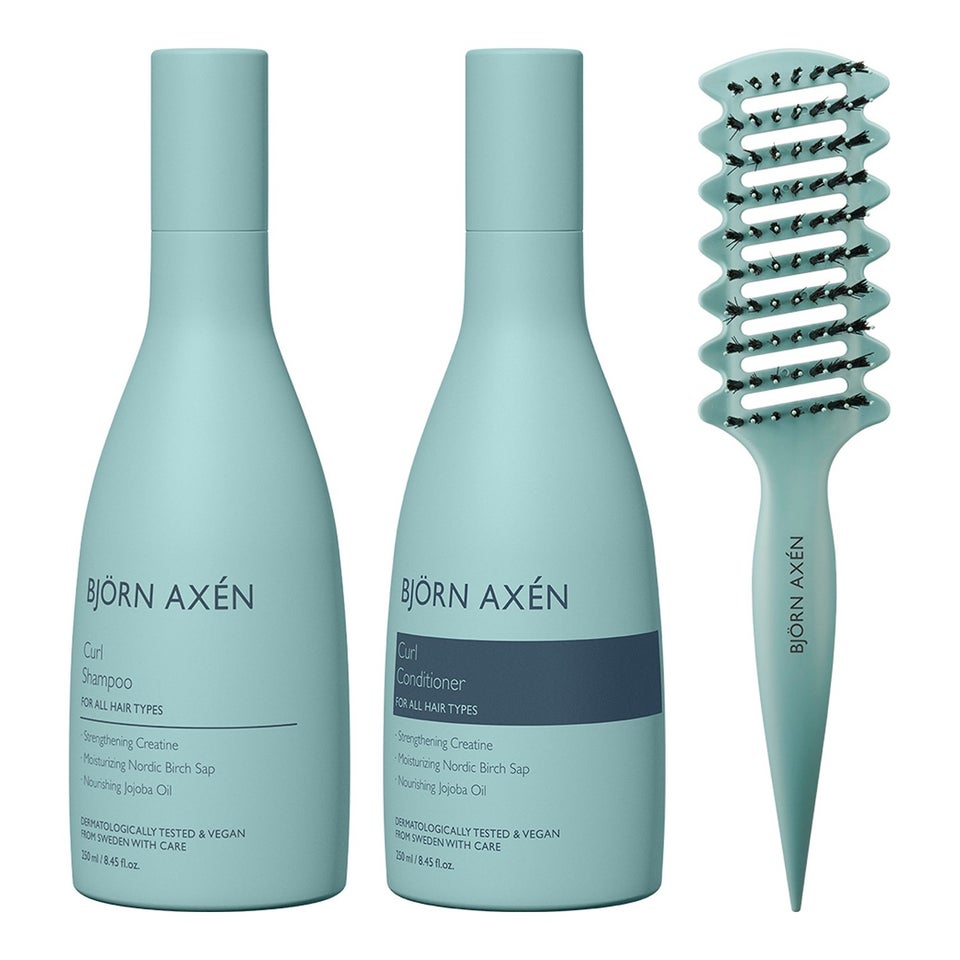Curl Definition Essentials Shampoo 250 Ml, Conditioner 250 ml & Brush