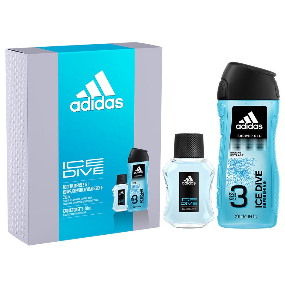 Adidas Ice Dive For Him Gift Set EdT 50 ml, Shower Gel 250 ml