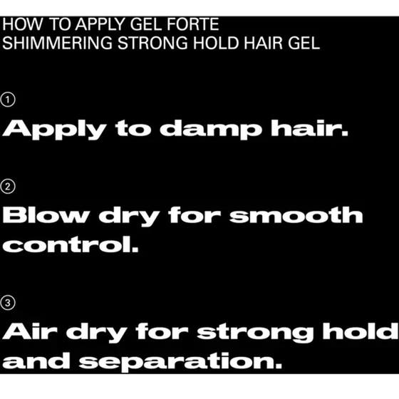 Gel Forte Shimmering Strong Hold Hair Gel