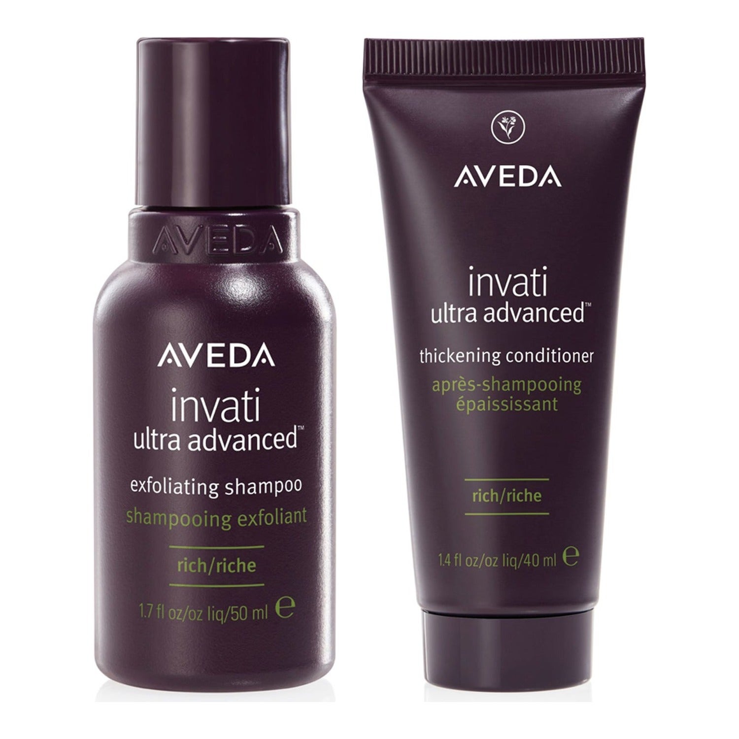 Aveda Invati Ultra Advanced Light Set Shampoo 50ml & Conditioner 50ml - 100 ml billede