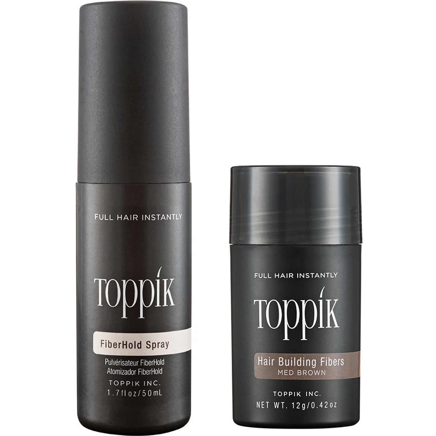 Toppik Hårfibrer Regular Size Medium Brun hårfärg dam – bild 4