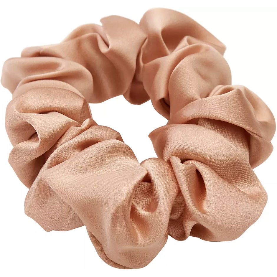 Lenoites Mulberry Silk Scrunchie White 1 pcs håraccessoarer dam – bild 4