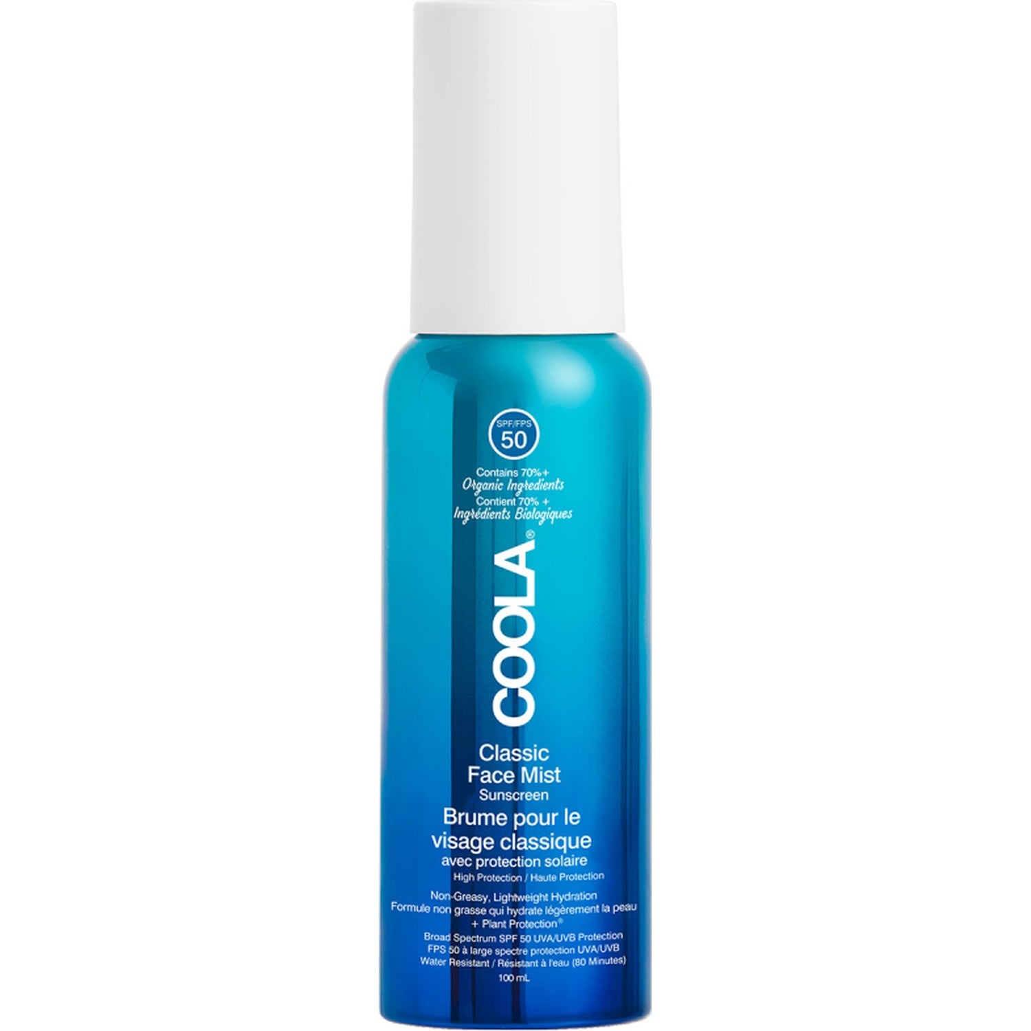 COOLA Classic Face Mist SPF 50 rengöring & peeling herr