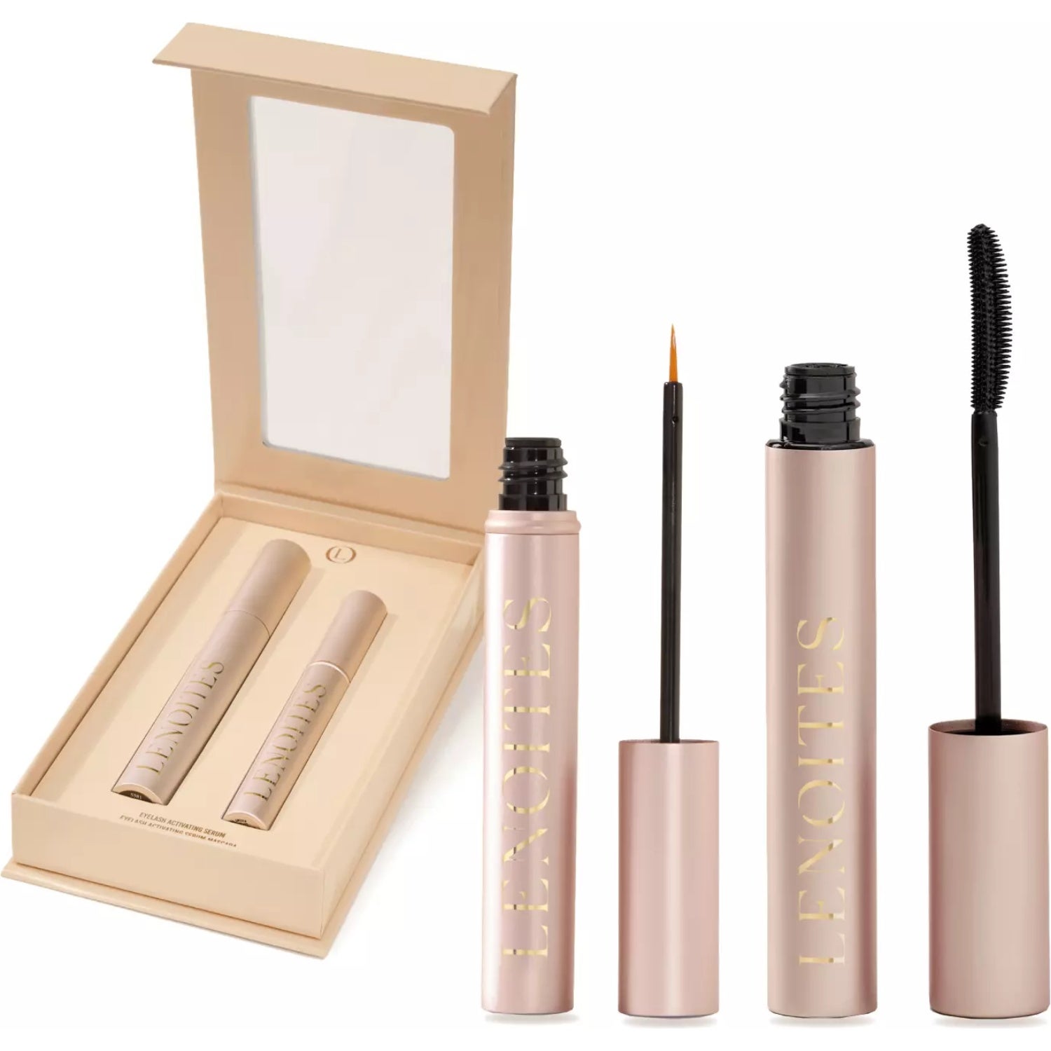 Lenoites PowerLash Gift Set Mascara & Eyelash Serum Black