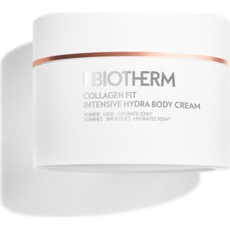 Biotherm Collagen Fit Intensive Hydra Body Cream 200 ml uppstramande kroppskräm i vit burk med roséguldkant