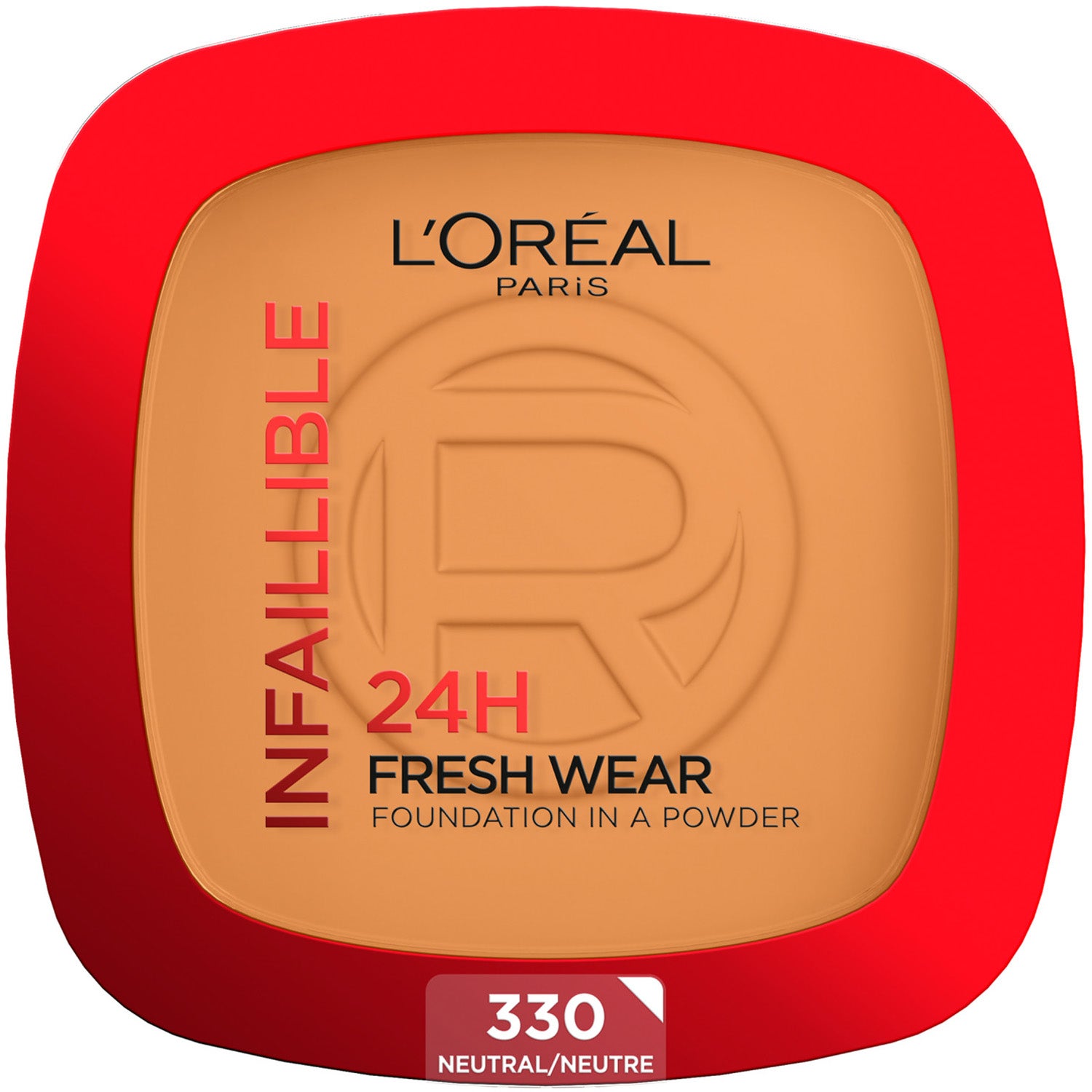 L'Oréal Paris Infaillible 24H Fresh Wear Foundation in a Powder 330 Warm Undertone - 9.0 G