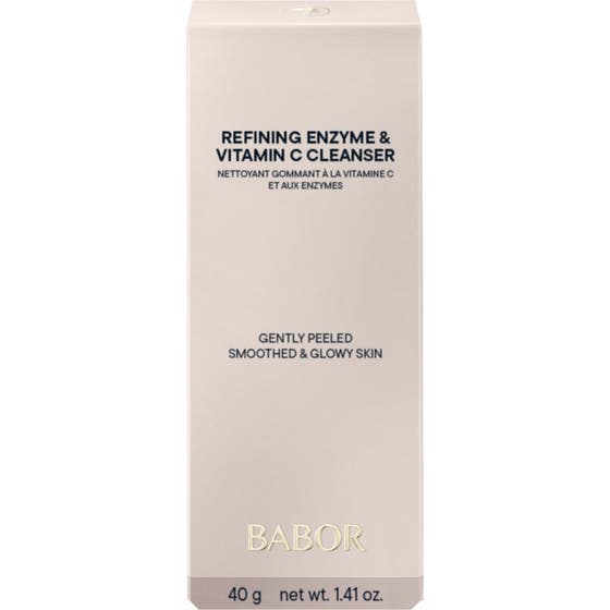 Babor Refining Enzyme & Vitamin C Cleanser 40 g ansigtsrens der giver glød i en lys beige papæske