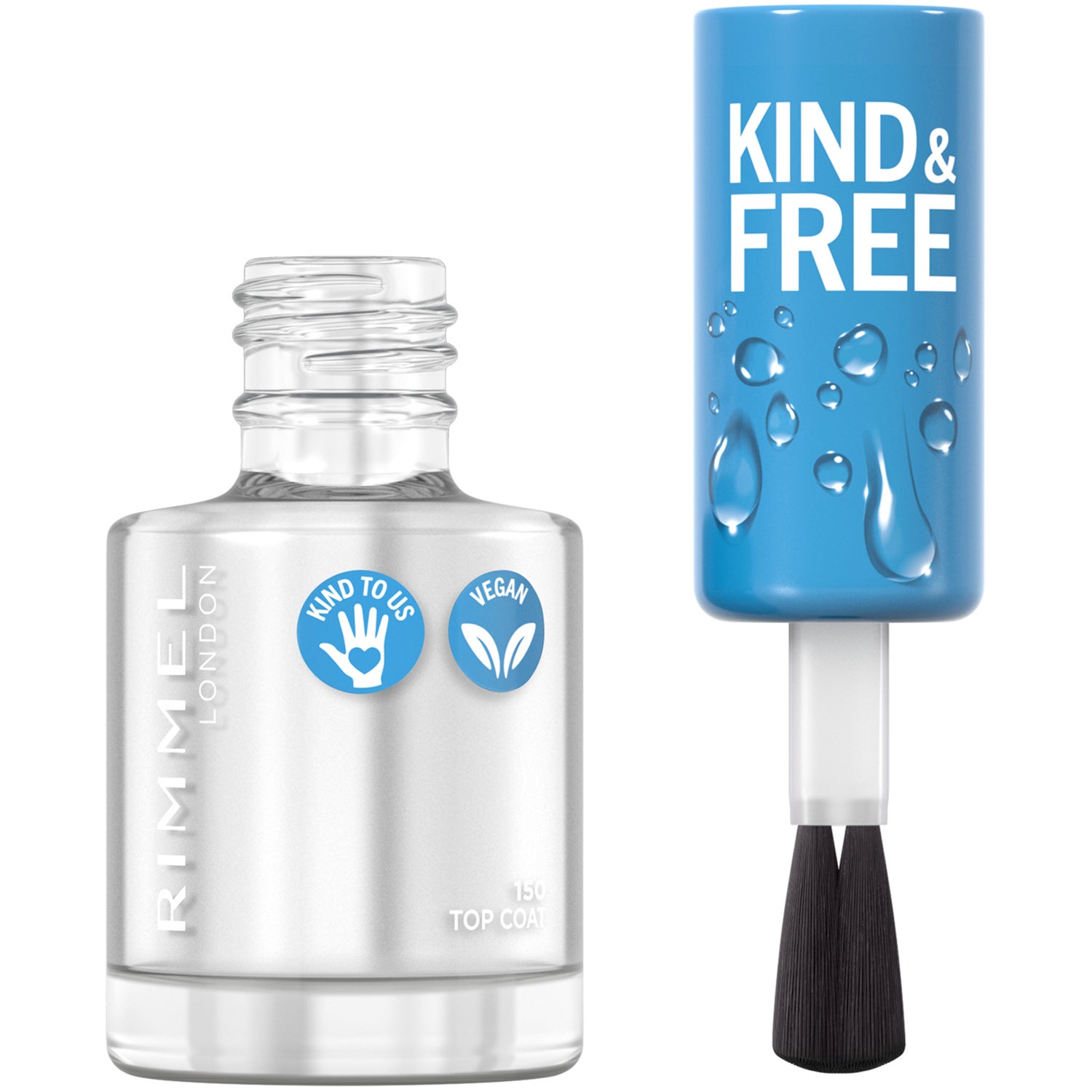 Rimmel London Kind & Free Top Coat #150 nagelprodukter dam – bild 8