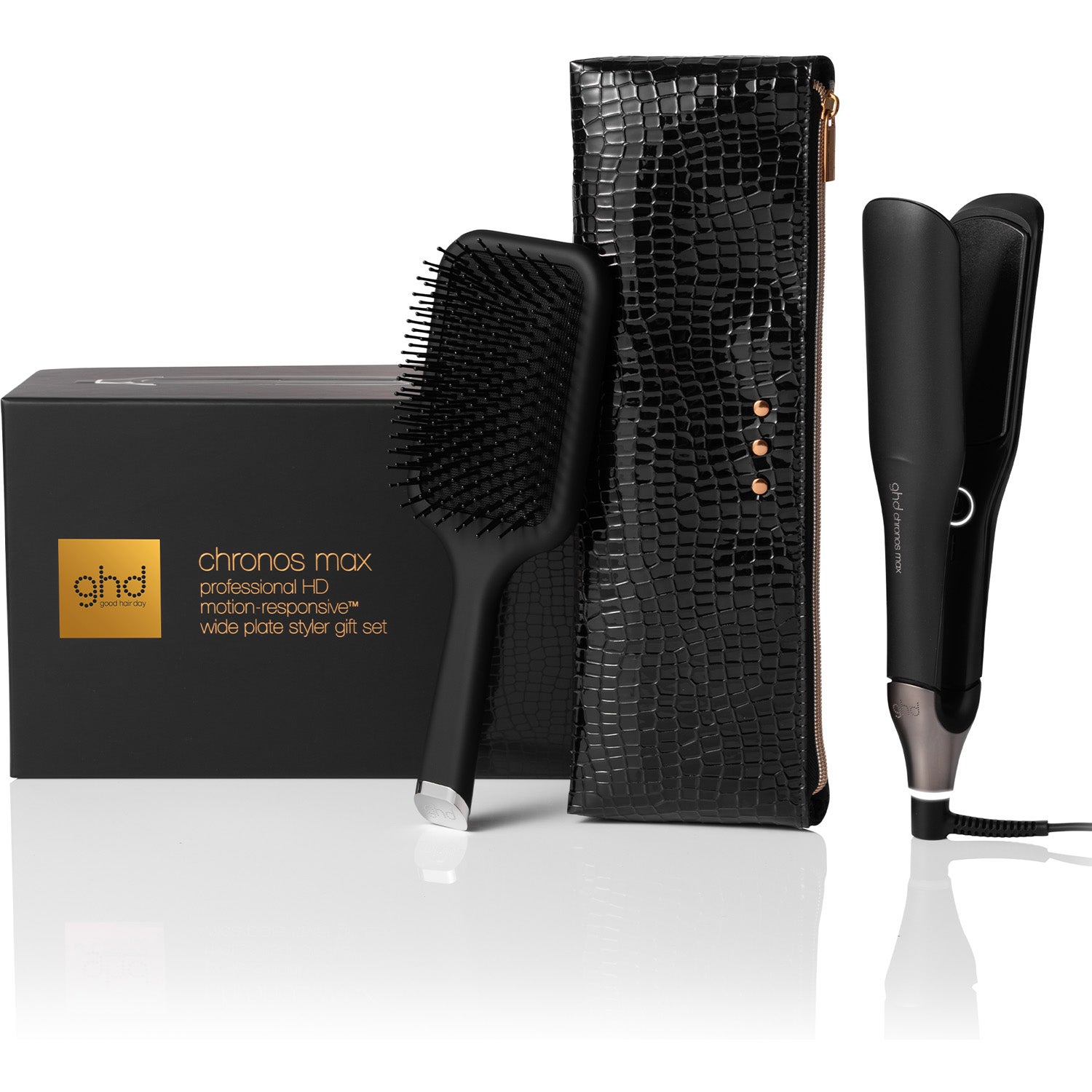 ghd Chronos Max Christmas Gift Set Wide Plate Hair Straightener - 1 pcs