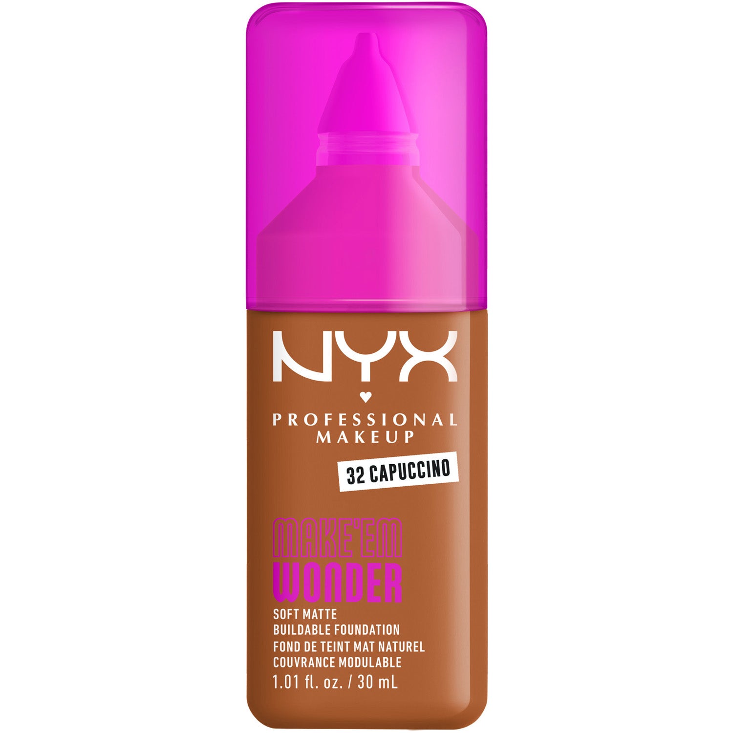 NYX Make'em Wonder Foundation #32-cappuccino foundation & concealer dam – bild 8