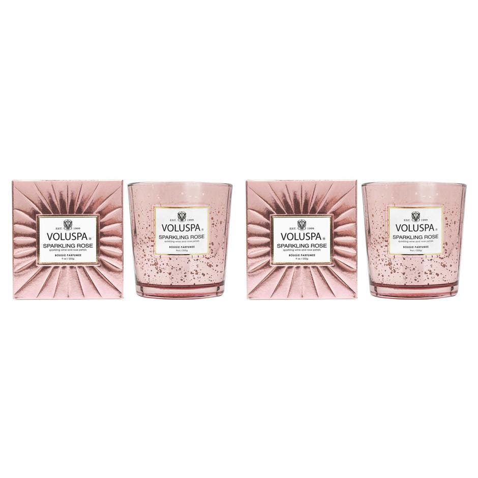Boxed Candle Sparkling Rose