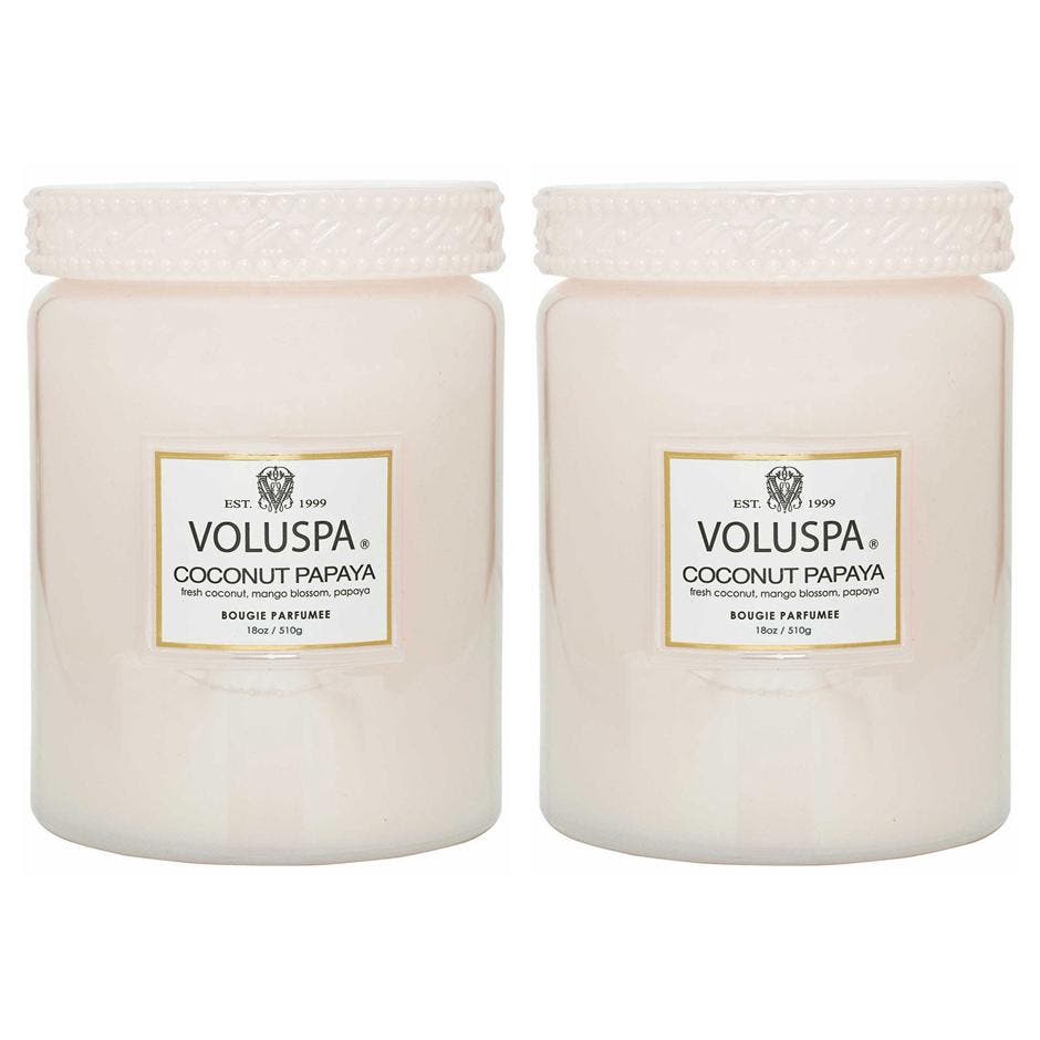 Large Jar Candle Coconut Papaya