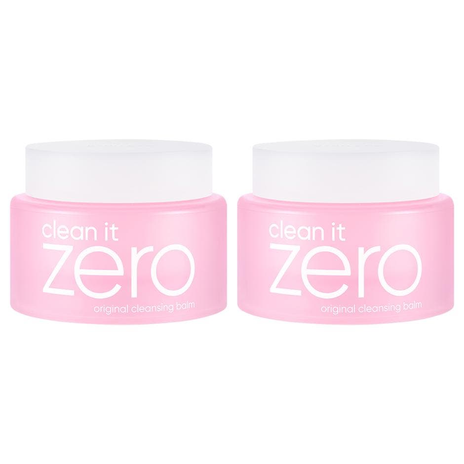 Banila Co Clean It Zero Original Cleansing Balm 100ml rensende ansiktsbalm i en rosa frostet krukke med hvitt lokk