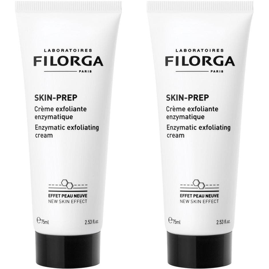 Filorga Skin-Prep Enzymatic Exfoliating Cream 75ml exfolierande ansiktskräm i vit tub med svart skruvlock