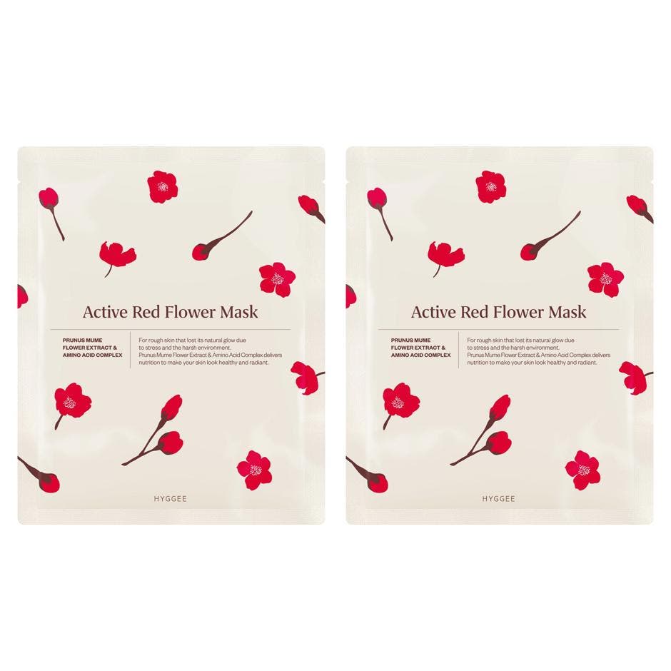 Red Flower Active Mask